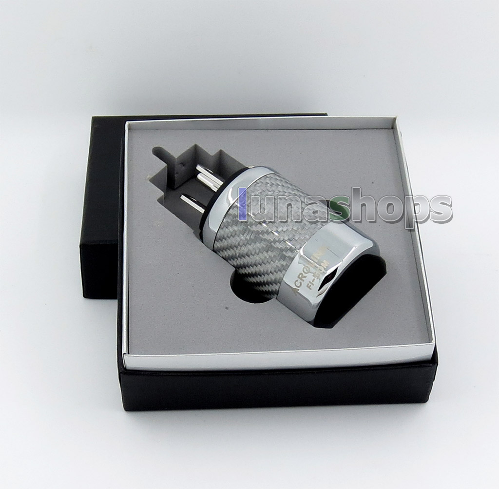 ACROLINK FI-50R NCF Carbon Rhodium Plated Power Male DIY Adapter Socket Freezing at -196 degree