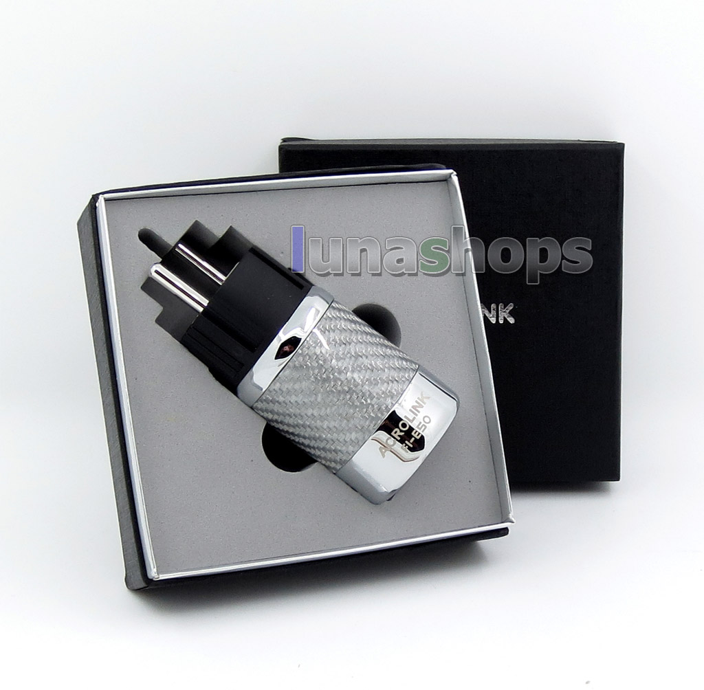 ACROLINK FI-50R EU NCF Carbon Rhodium Plated Power Male DIY Adapter Socket Freezing at -196 degree