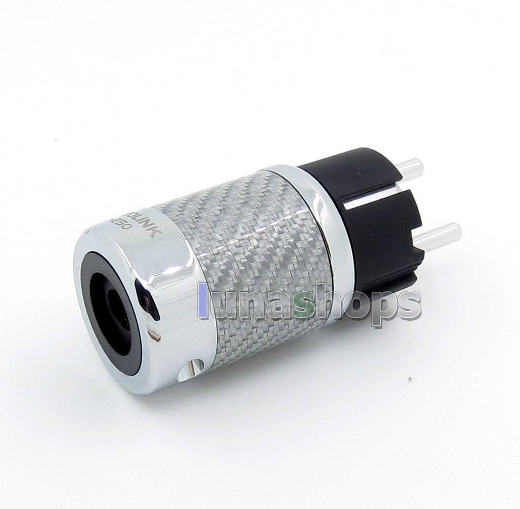 ACROLINK FI-50R EU NCF Carbon Rhodium Plated Power Male DIY Adapter Socket Freezing at -196 degree