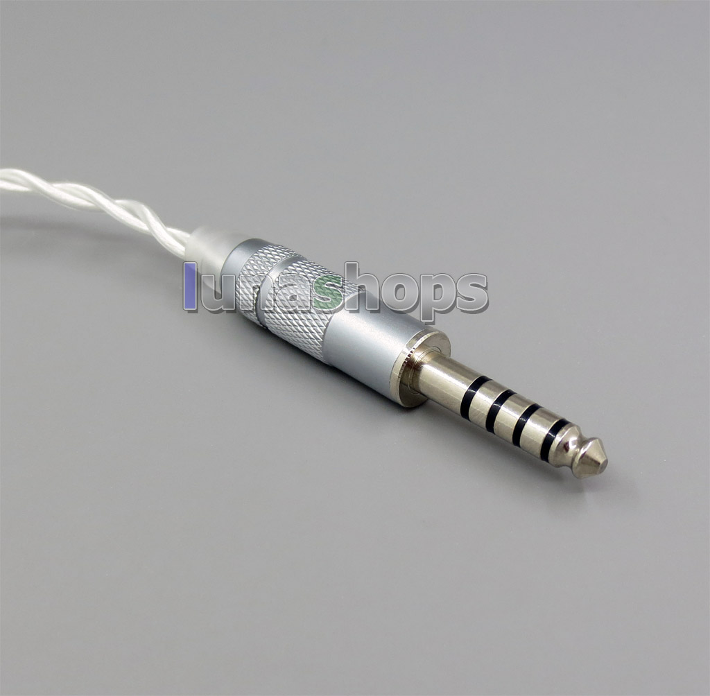 4.4mm Pure Silver Shielding Earphone Cable For MMCX Plug Shure se535 se846 se215 Earphone cable