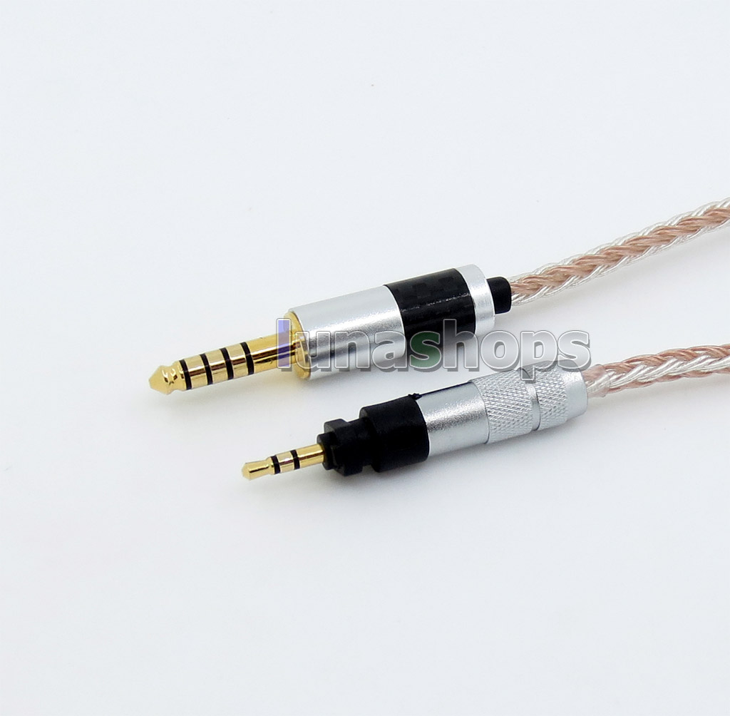 4.4mm 16 Cores OCC Silver Plated Mixed Headphone Cable For Shure SRH840 SRH940 SRH440 SRH750DJ