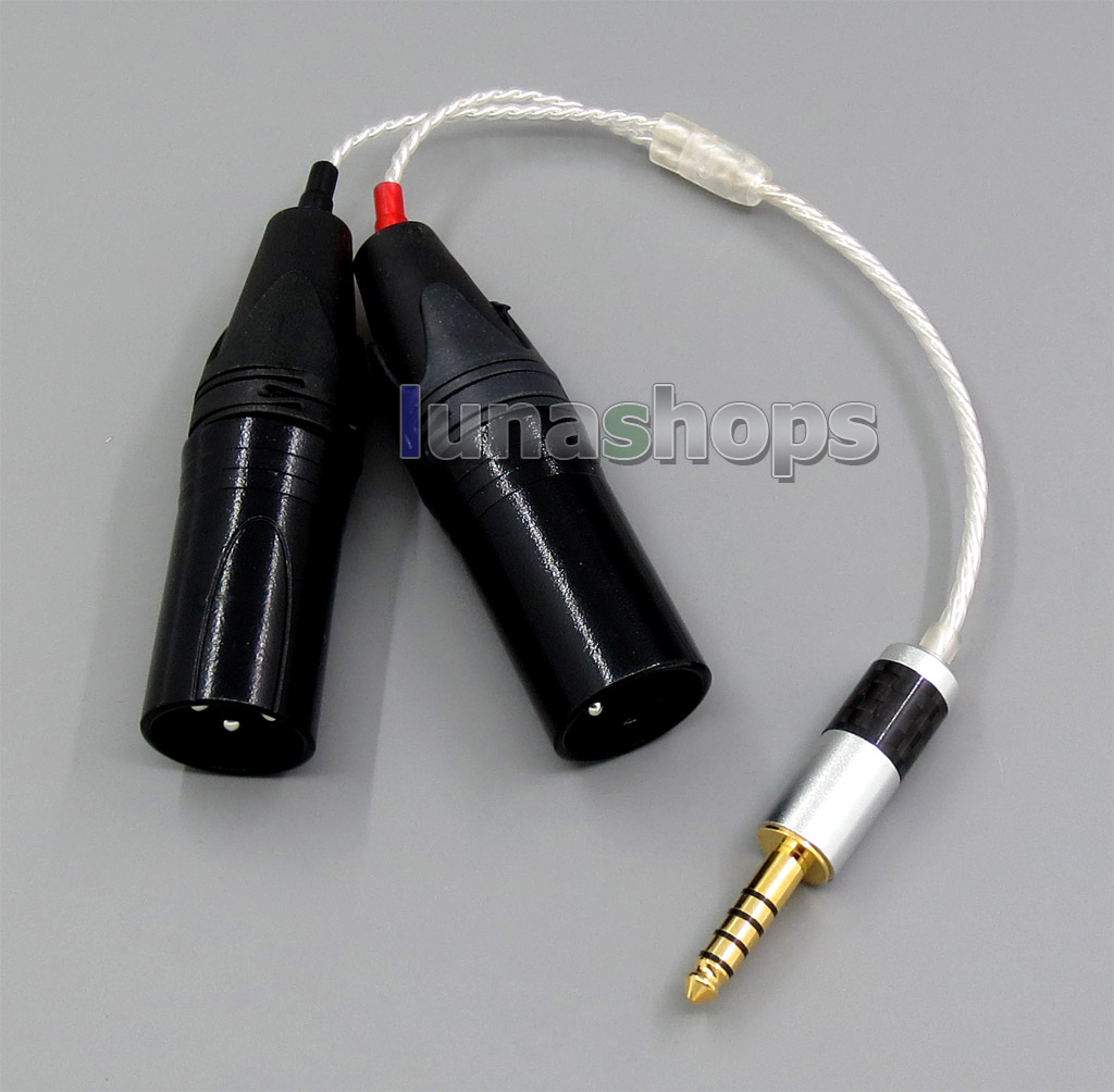 4.4mm Balanced To 3pin XLR Male Audio Silver Cable For Sony PHA-2A TA-ZH1ES NW-WM1Z NW-WM1A AMP Player
