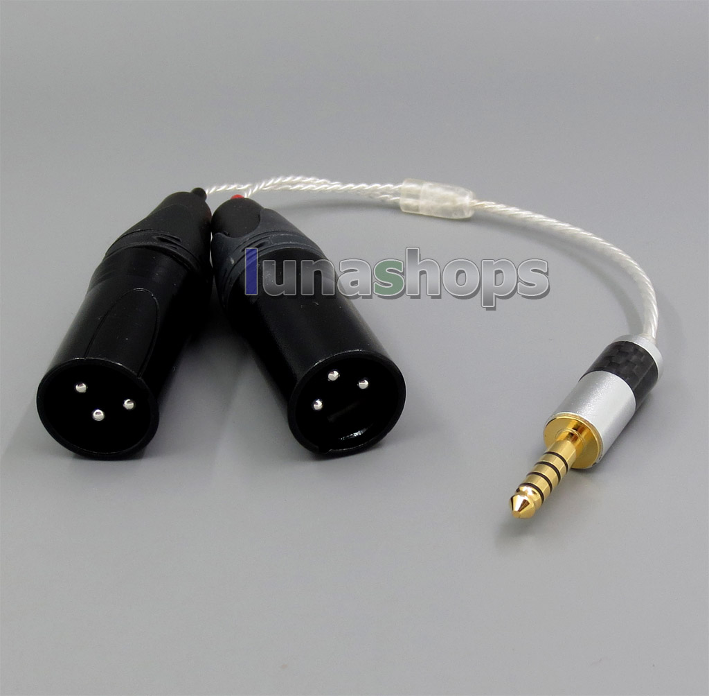 4.4mm Balanced To 3pin XLR Male Audio Silver Cable For Sony PHA-2A TA-ZH1ES NW-WM1Z NW-WM1A AMP Player