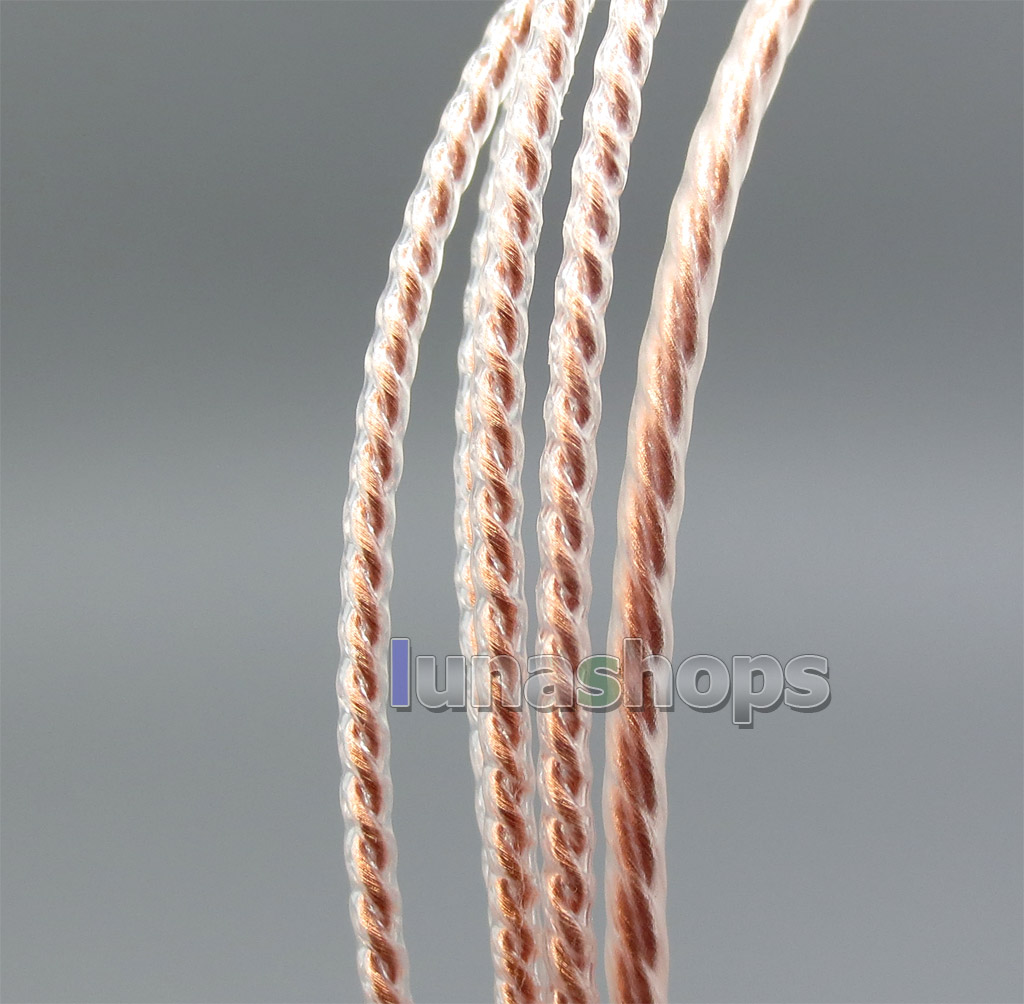 4.4mm Earphone Silver 7N OCC Cable For DUNU DN-2002 2BA T5 2Dynamic Hybrid 