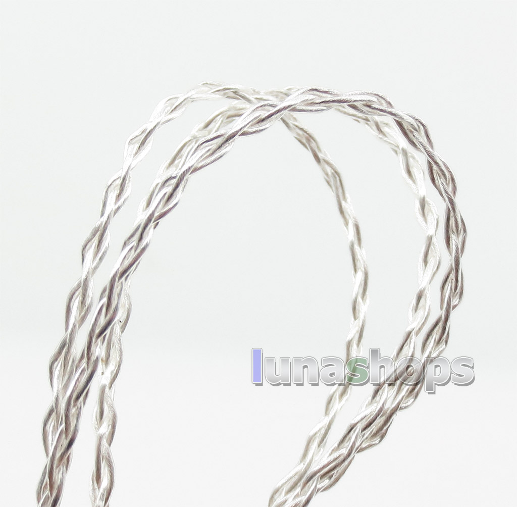 Semi-finished 400 Wires Extreme Soft Silver + OCC Alloy Signal Earphone Headphone Cable 4*100*0.05