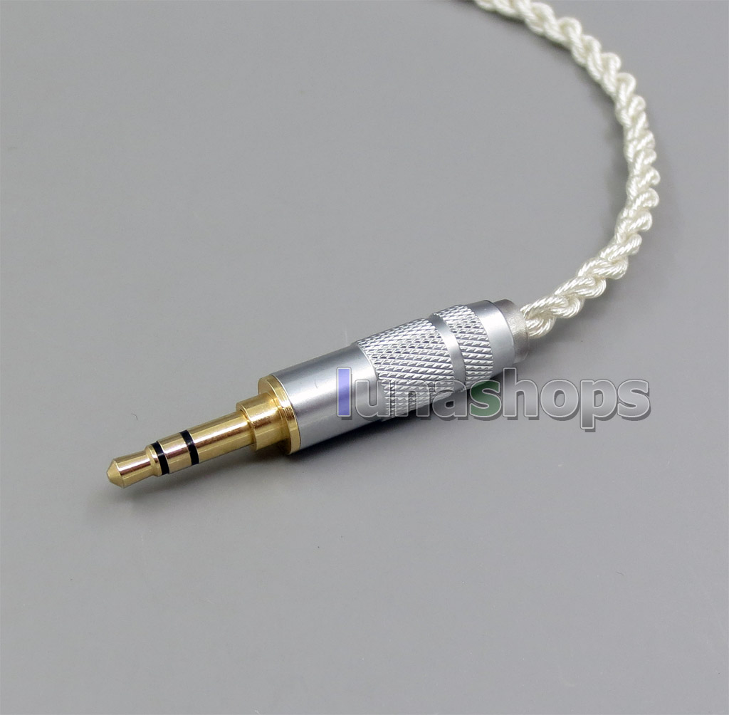 Extremely Soft L Size 4 Cores PVC OCC Silver Plated Earphone Cable For Shure se535 se846 se425 se215 MMCX