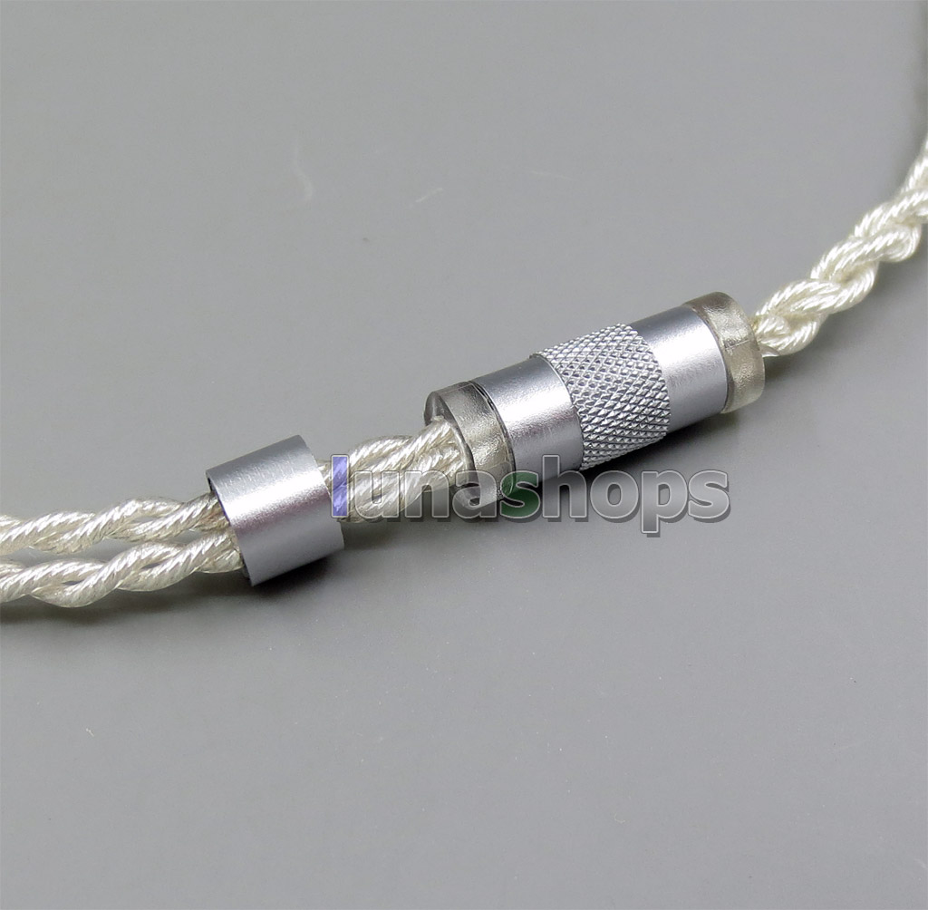 Extremely Soft L Size 4 Cores PVC OCC Silver Plated Earphone Cable For Shure se535 se846 se425 se215 MMCX