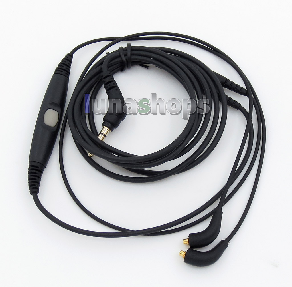 With Mic Remote Audio Cable For Android Iphone Shure SE215 SE315 SE425 SE535 SE846 Headphone