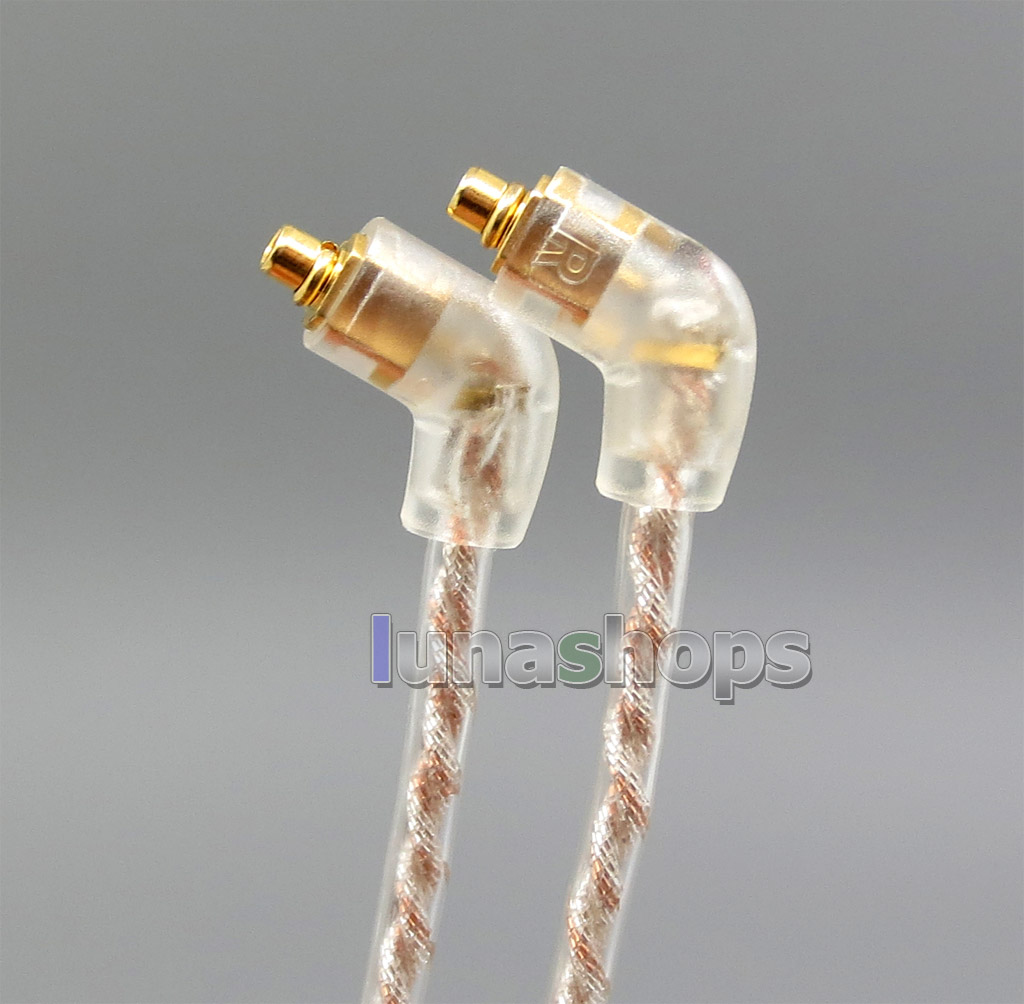 EachDIY Earphone Silver Plated OCC Mixed Foil PU Cable For Shure se215 se315 se425 se535 Se846