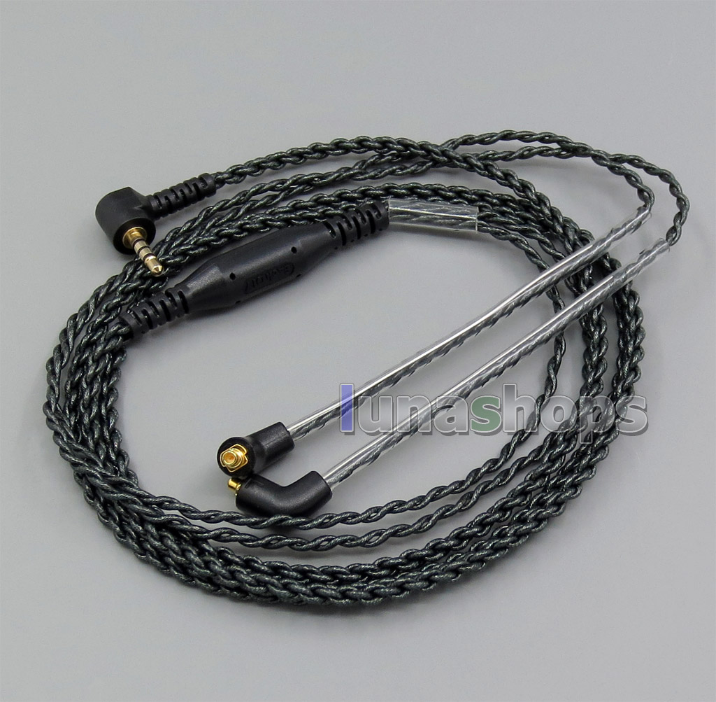 EachDIY 2.5mm TRRS Earphone Silver Plated OCC Mixed Foil PU L Plug Cable For Shure se215 se315 se425 se535 Se846
