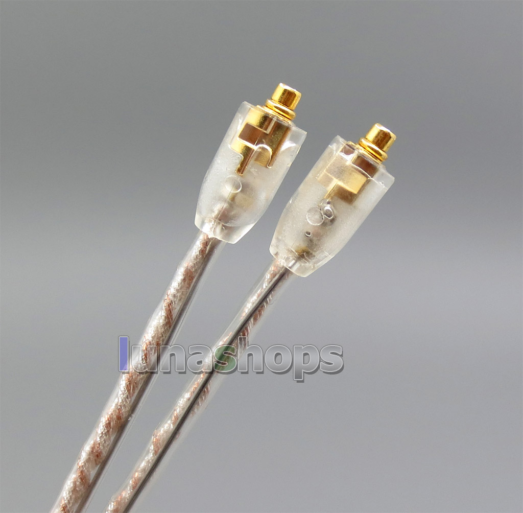 EachDIY Earphone Silver Plated OCC Mixed Foil PU Cable For Shure se215 se315 se425 se535 Se846