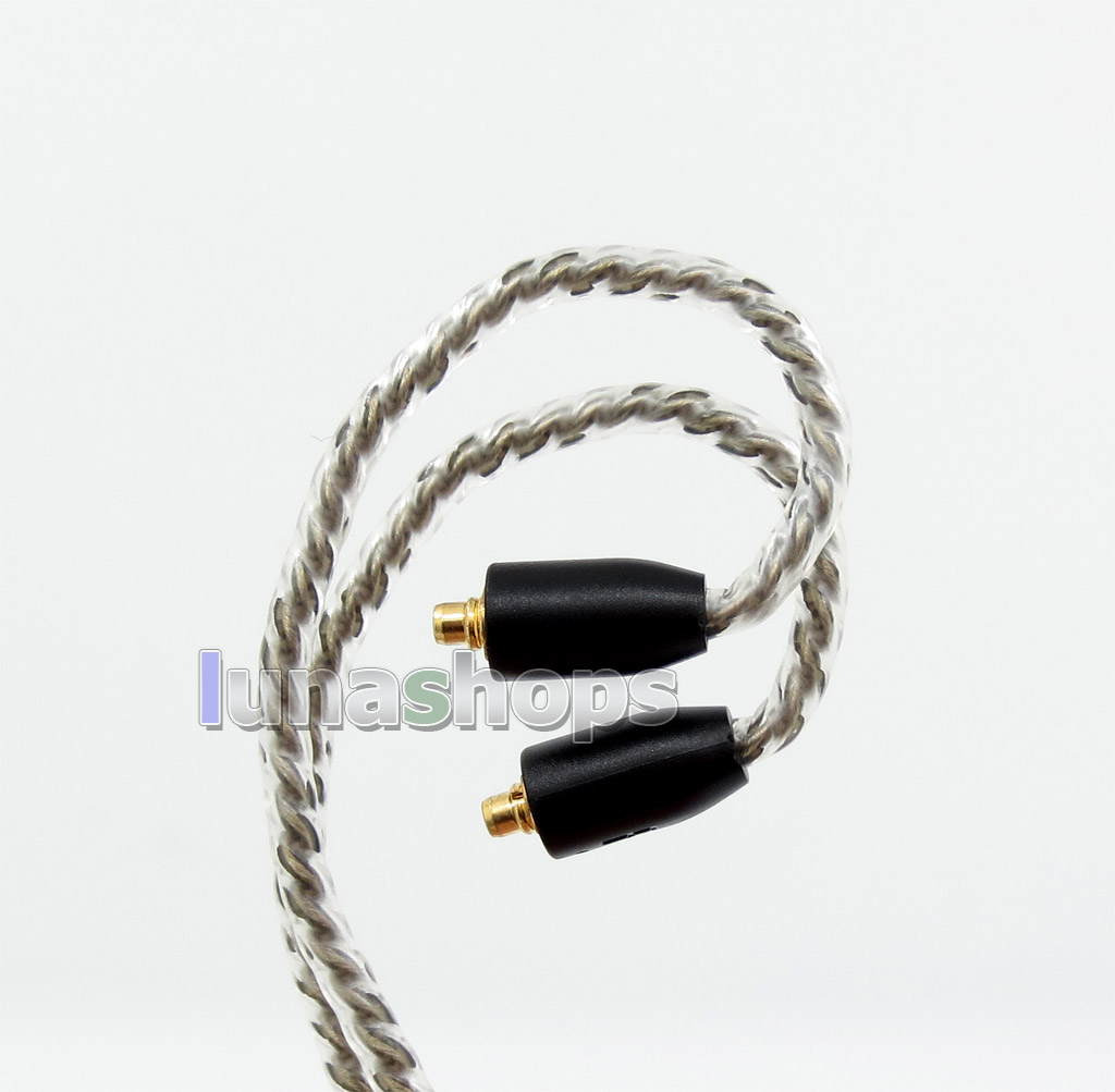 Silver Plated Earphone Brown Cable For Shure SE215 SE315 SE425 SE535 SE846 Headphone 