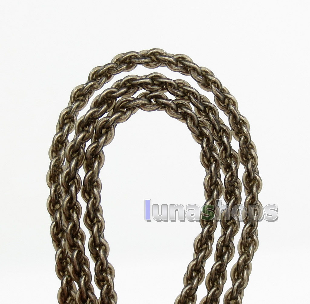 Silver Plated Earphone Brown Cable For Shure SE215 SE315 SE425 SE535 SE846 Headphone