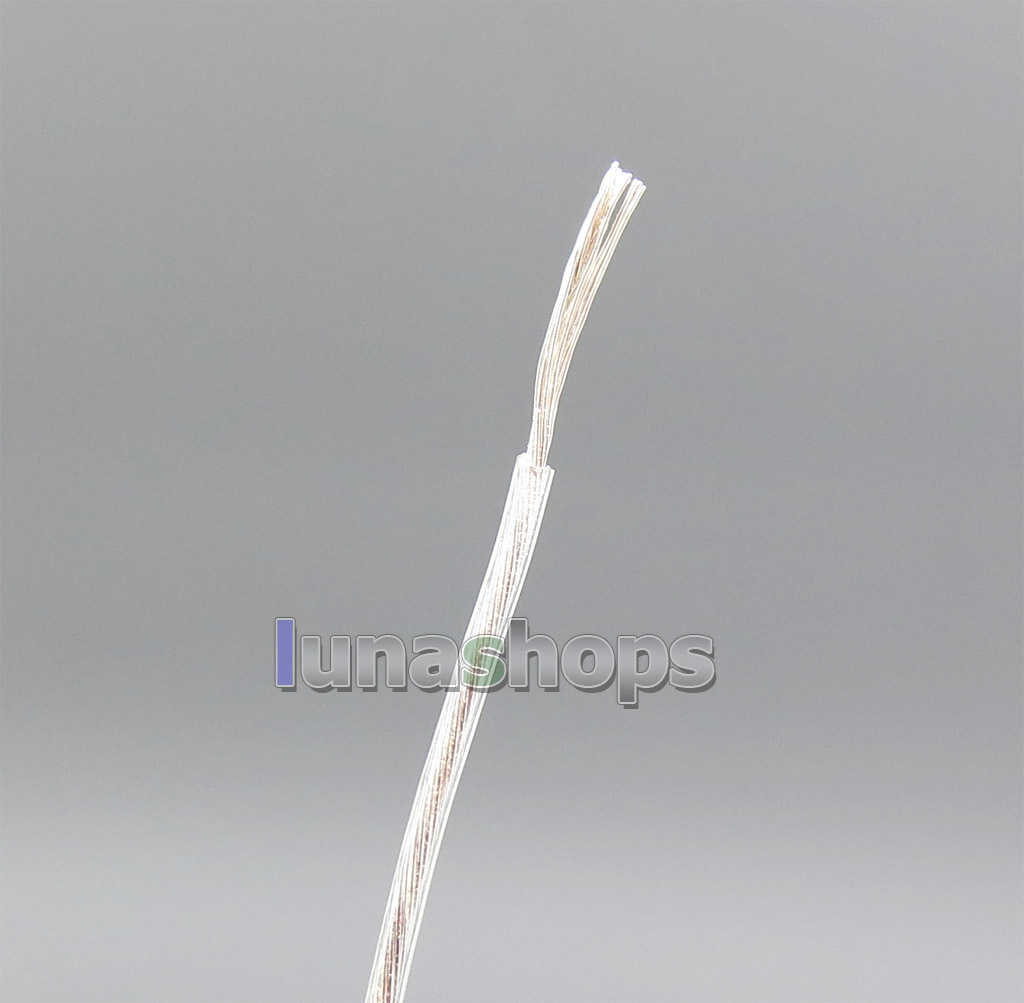 100m Acrolink OCC Silver Plated Cross-Field Golden-Ratio Litz-Structure Wire 10&times;0.13mm+5&times;0.13mm+1&times;0.8mm  1.1mm OD