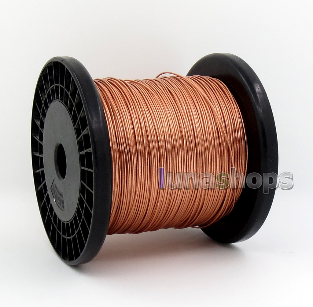 50m Acrolink 6N OCC Cross Field Golden Ratio Litz Structure 10×0.13mm+5×0.13mm+1×0.8mm 1.1mm OD Cable