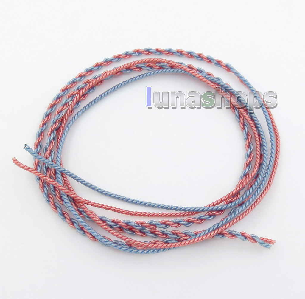 Semi-finished Extremely Soft PVC OCC Golden + Silver Plated Mixed Bulk Shielding DIY Earphone Cable Wires