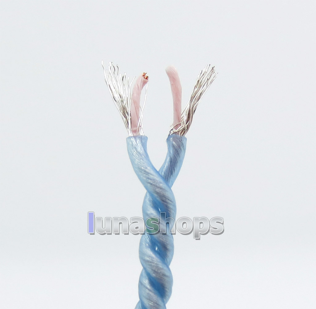 Semi-finished Extremely Soft PVC OCC Golden + Silver Plated Mixed Bulk Shielding DIY Earphone Cable Wires