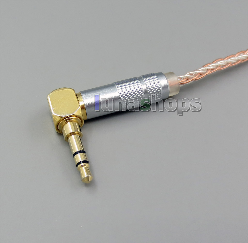 Extremely Soft L Size 8 Cores PVC OCC Silver Plated Earphone Cable For Shure se535 se846 se425 se215 MMCX