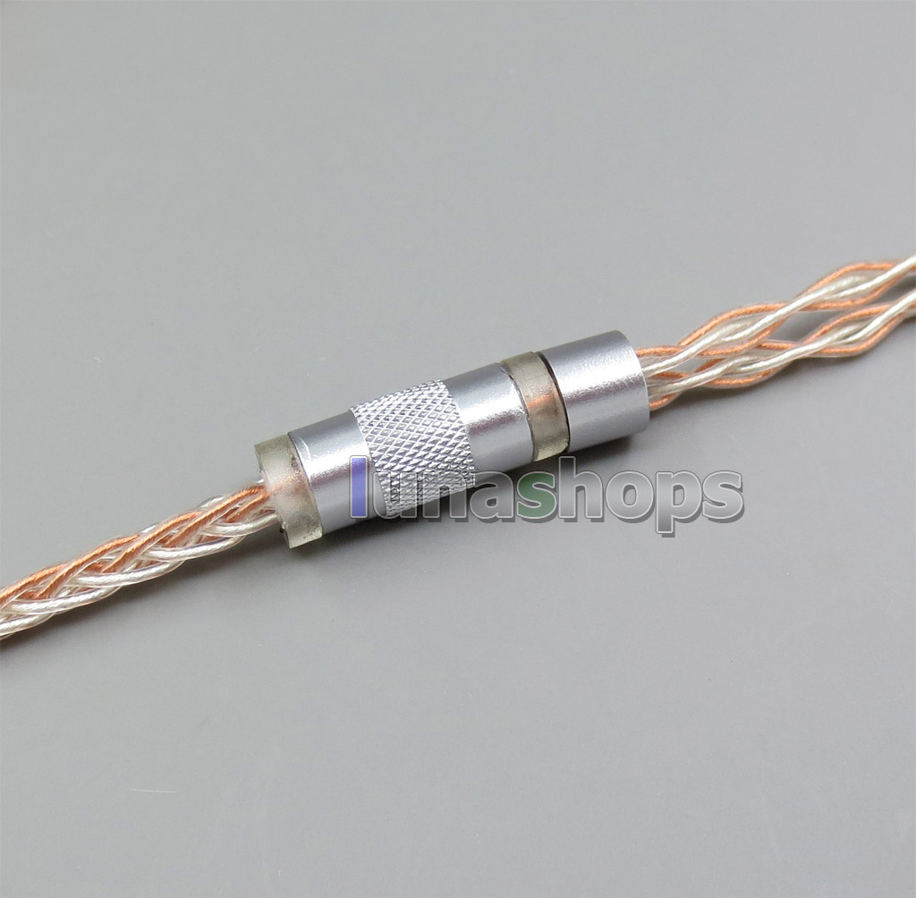 Extremely Soft L Size 8 Cores PVC OCC Silver Plated Earphone Cable For Shure se535 se846 se425 se215 MMCX