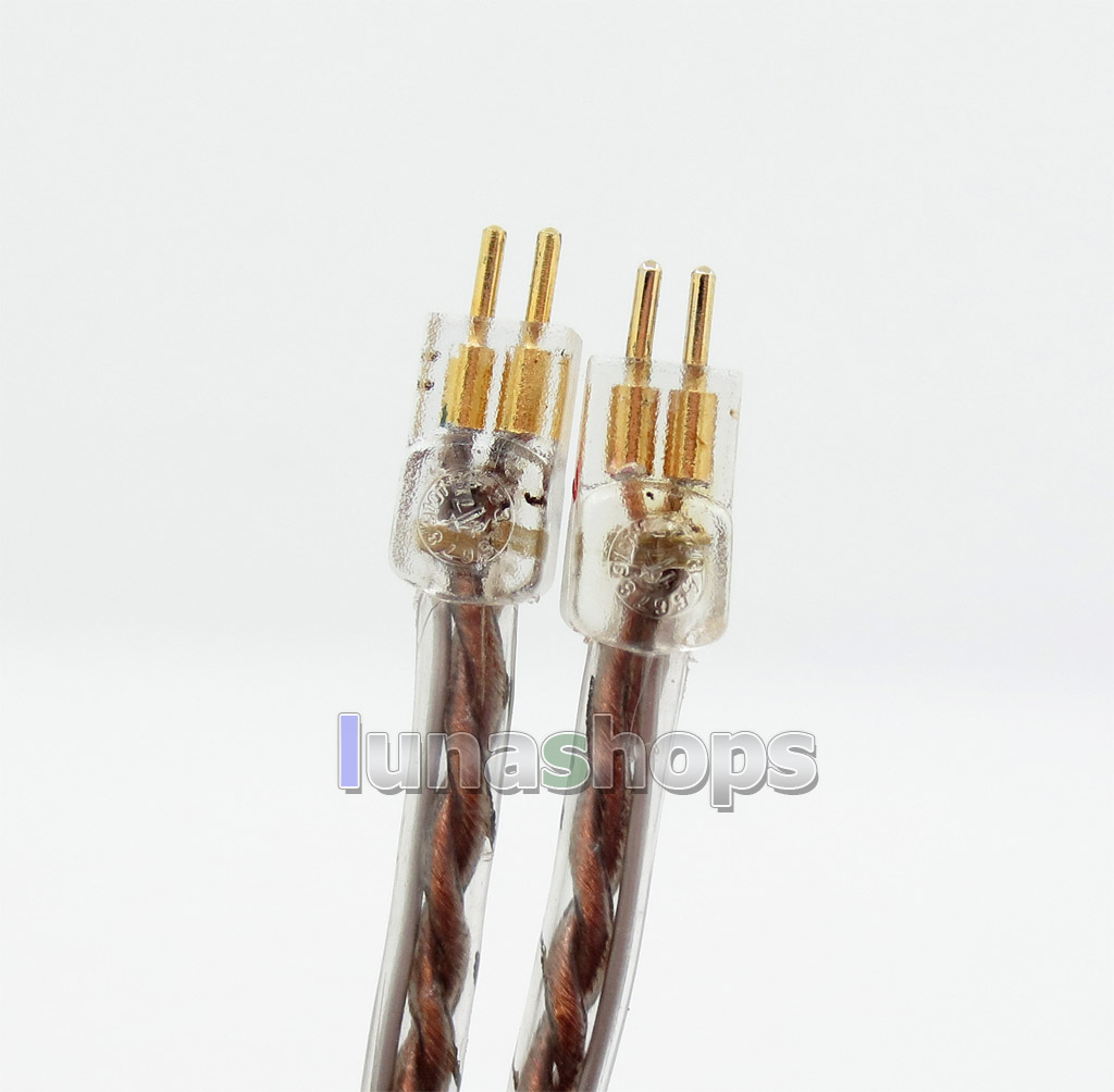 Brown L 4 Cores PVC OCC Silver Plated Earphone Cable For Westone W4r UM3X UM3RC ue11 ue18 JH13 JH16 ES3