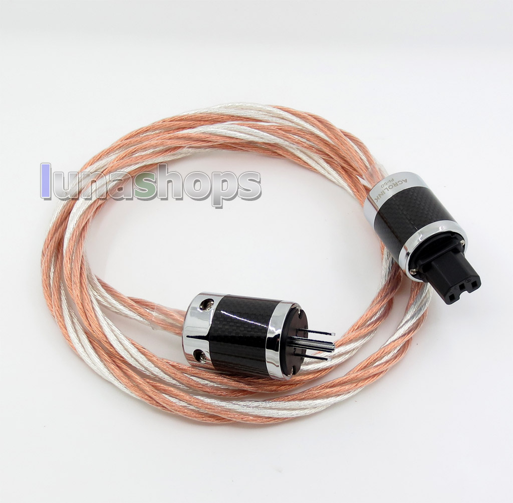 1.8m ACROLINK AC-6660(CU) OCC / Silver Plated Mixed Power 6*6 HiFi Power Supply Cable (AG)(A+C)(CU)