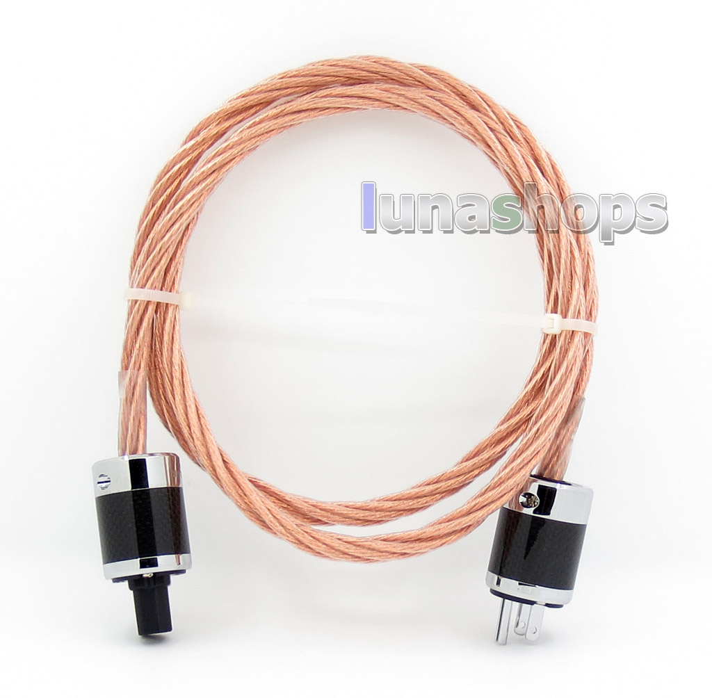 1.8m ACROLINK AC-6660(CU) OCC / Silver Plated Mixed Power 6*6 HiFi Power Supply Cable (AG)(A+C)(CU)