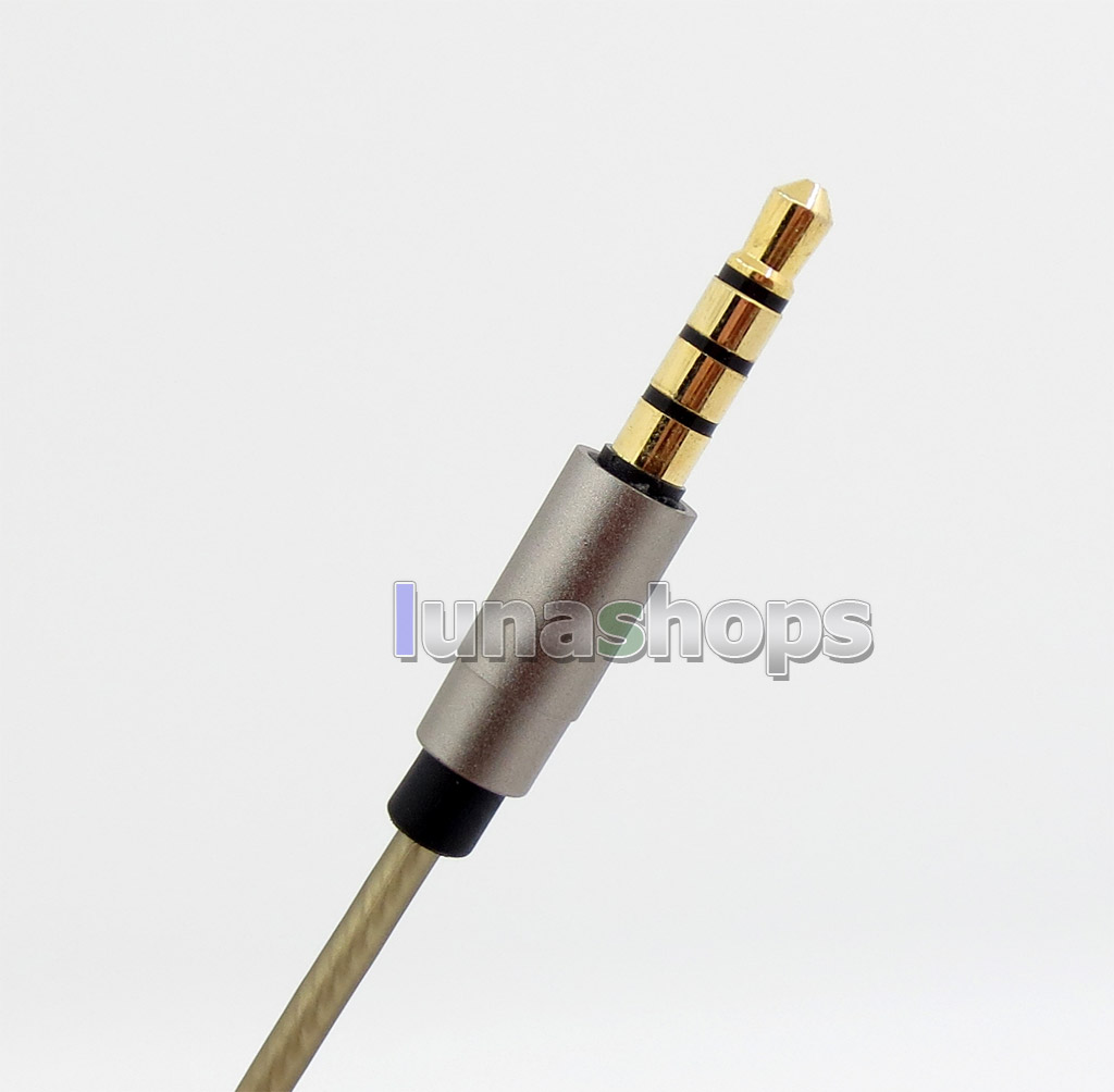Silver Plated Mic Remote Cable For Audio-technica CKS1100 ATH-LS70 ATH-LS50 ATH-E40 ATH-E50 ATH-E70