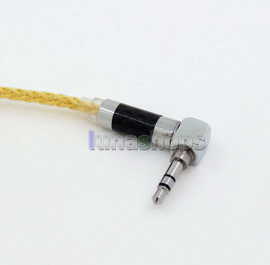 Extremely Soft 8 Cores PVC OCC Golden Plated Earphone Cable For Shure se535 se846 se425 se215 MMCX