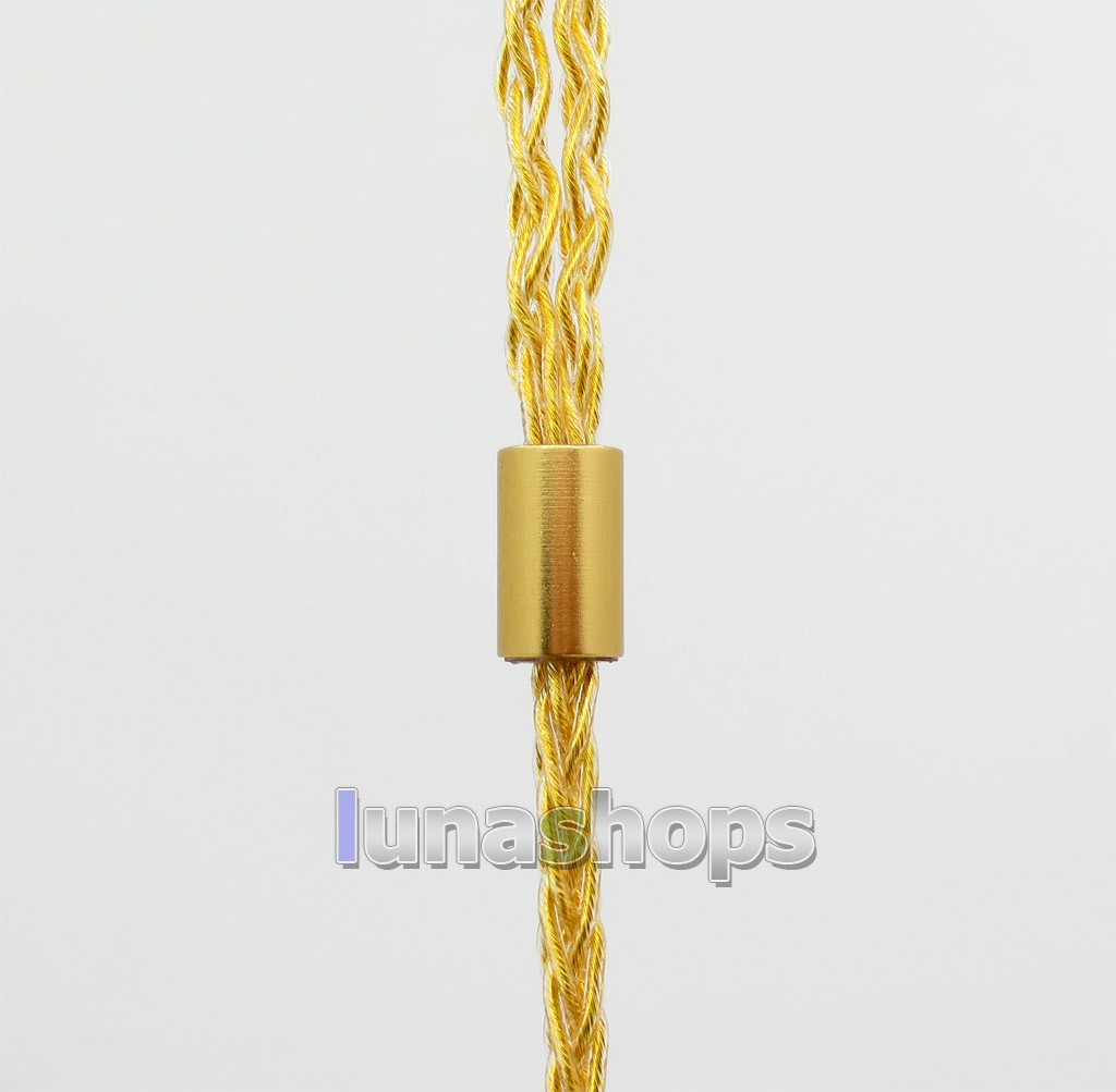 Extremely Soft 8 Cores PVC OCC Golden Plated Earphone Cable For Shure se535 se846 se425 se215 MMCX