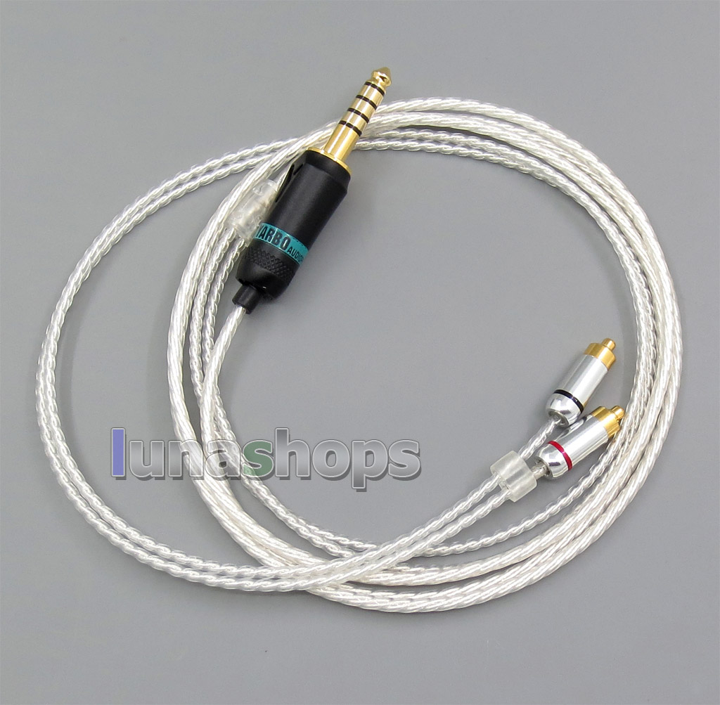 4.4mm Earphone Silver Plated Cable For DUNU DN-2002 2BA T5 2Dynamic Hybrid Headphone