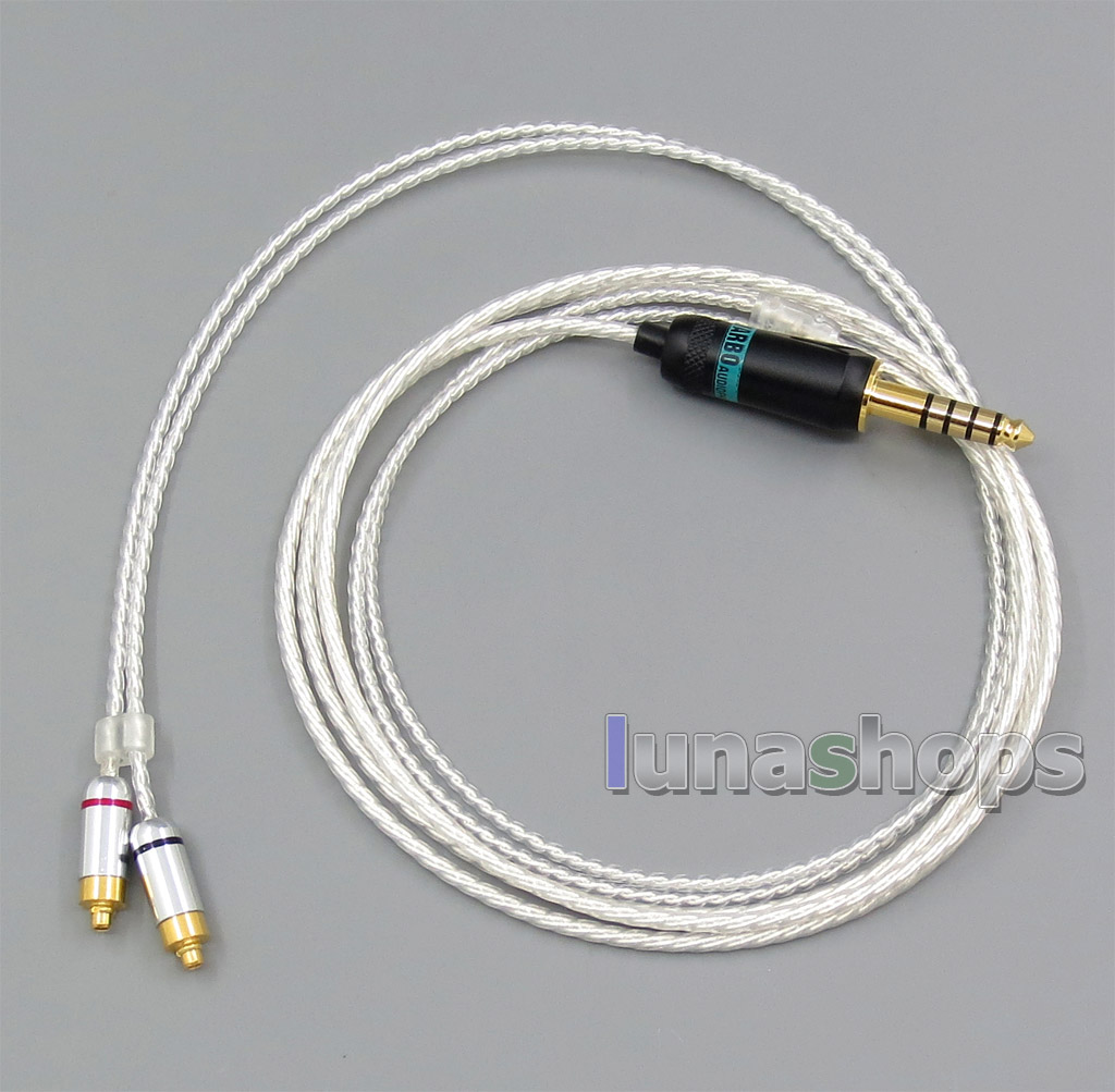 4.4mm Earphone Silver Plated Cable For DUNU DN-2002 2BA T5 2Dynamic Hybrid Headphone