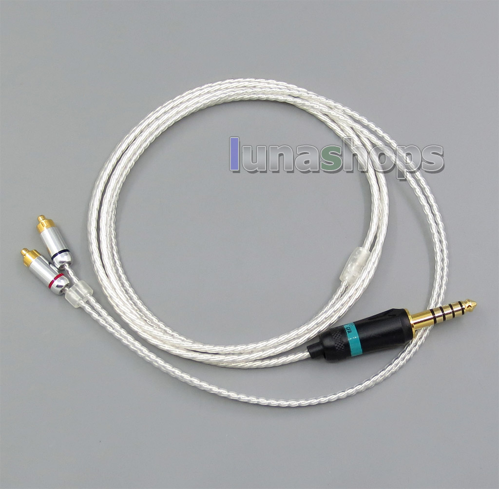 4.4mm Earphone Silver Plated Cable For DUNU DN-2002 2BA T5 2Dynamic Hybrid Headphone