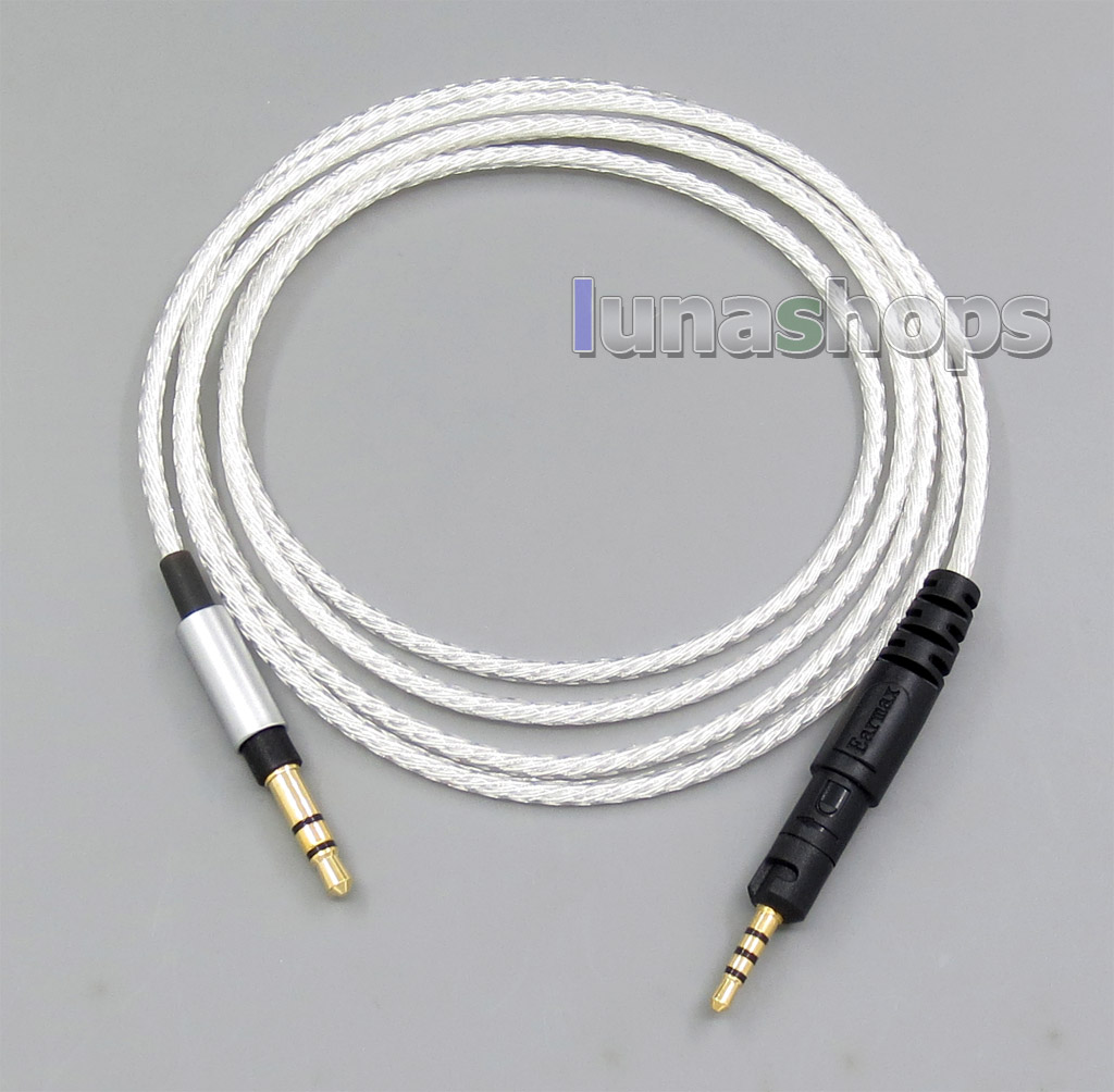 Silver Plated Upgrade DIY Custom Cable Cord for Headphone ATH-M40x ATH-M50x ATH-M70x