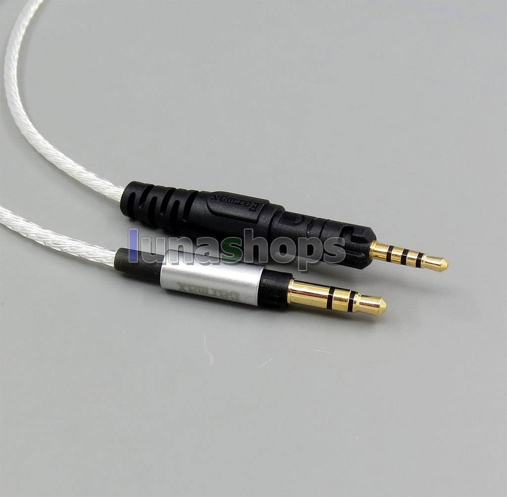Silver Plated Upgrade DIY Custom Cable Cord for Headphone ATH-M40x ATH-M50x ATH-M70x