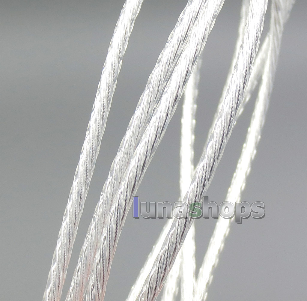 Silver Plated Upgrade DIY Custom Cable Cord for Headphone ATH-M40x ATH-M50x ATH-M70x