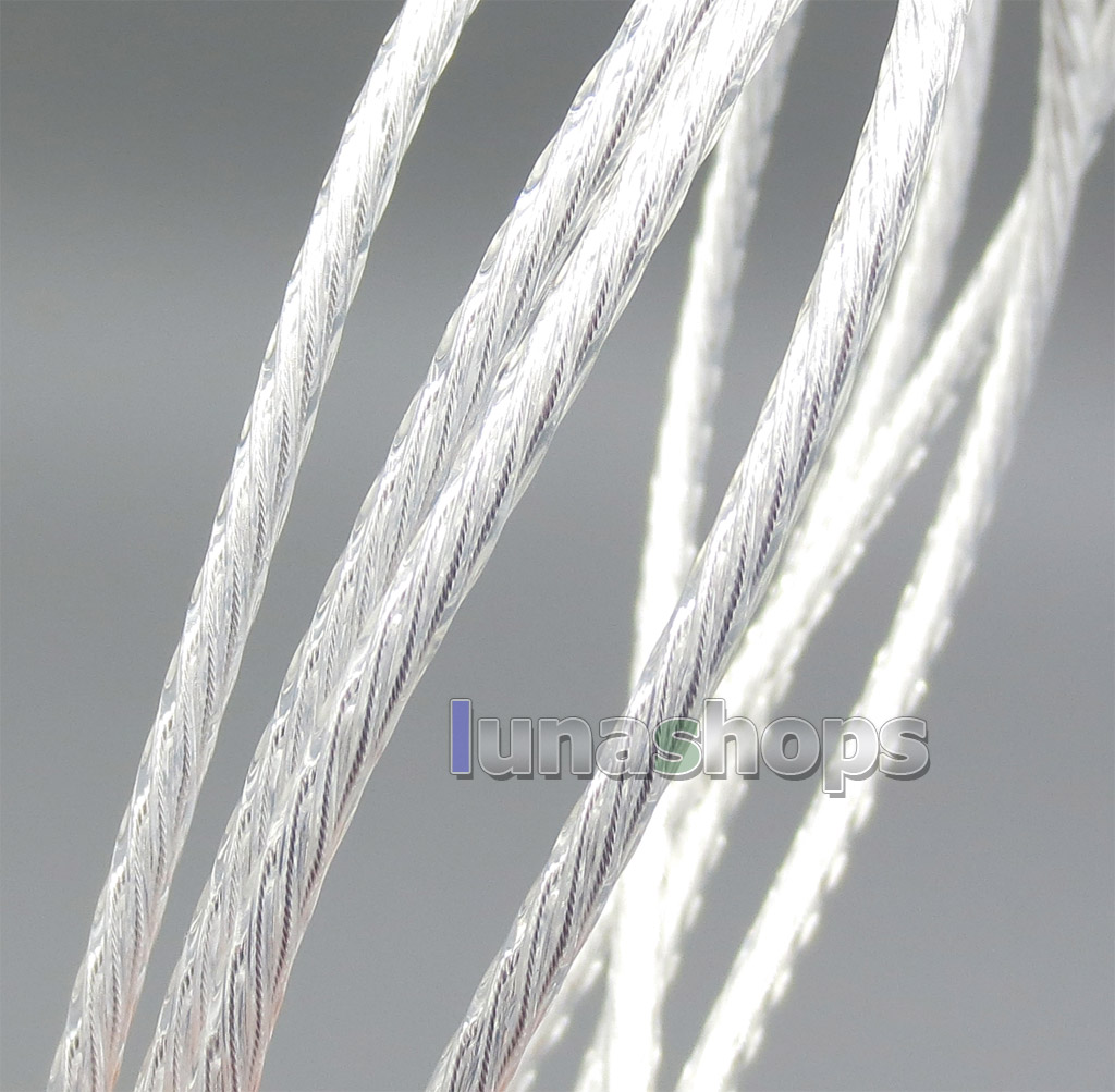 Silver Plated Upgrade DIY Custom Cable Cord for Headphone ATH-M40x ATH-M50x ATH-M70x
