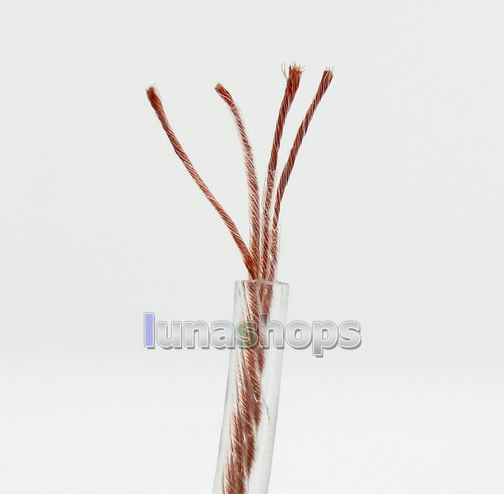 100m Bulk OCC + Silver Plated Mixed Bulk 4 Cores DIY Earphone Cable Wires