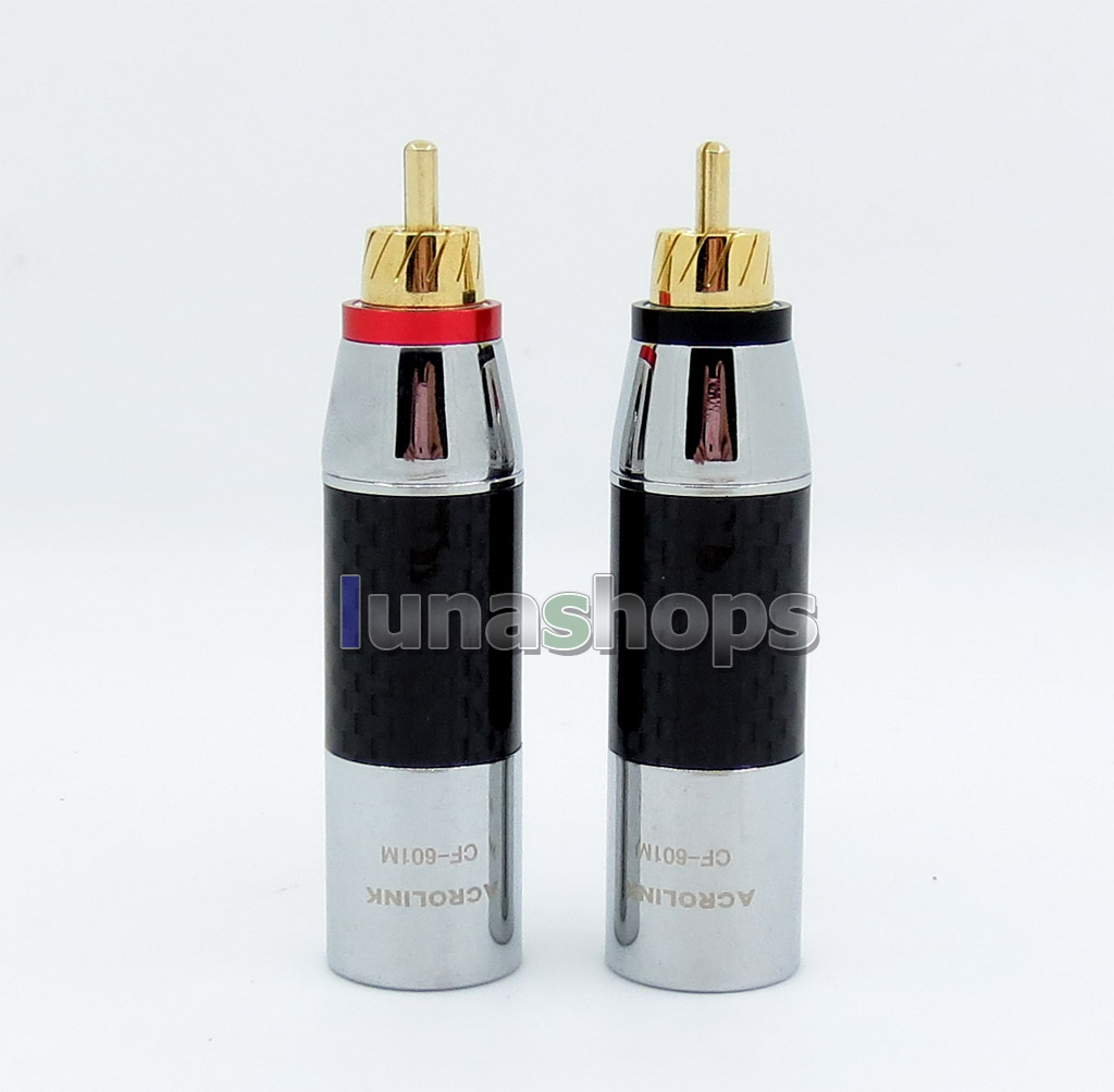 1 Pair Acrolink cf-601m XLR 3 Pin Male To RCA Male Audio HiFi Adapter Converter