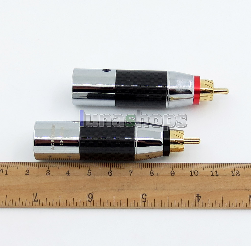 1 Pair Acrolink cf-601m XLR 3 Pin Male To RCA Male Audio HiFi Adapter Converter