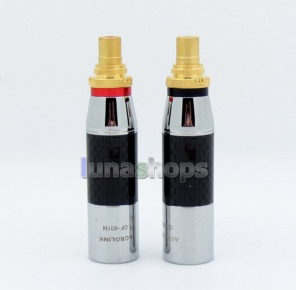 1 Pair Acrolink cf-601m XLR 3 Pin Male To RCA Female Audio HiFi Adapter Converter