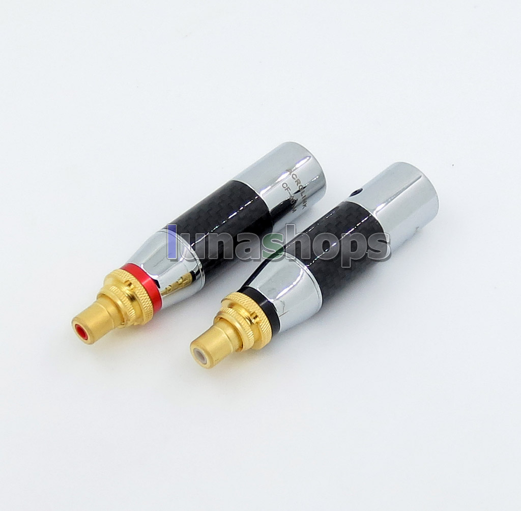 1 Pair Acrolink cf-601m XLR 3 Pin Male To RCA Female Audio HiFi Adapter Converter