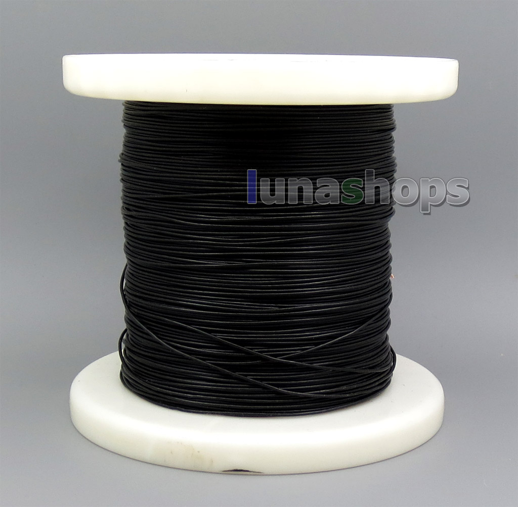 16 cores litz wire 6N Pure OCC Black PVC Insulating Layer 0.15*16/1mm Wire Diameter:1mm