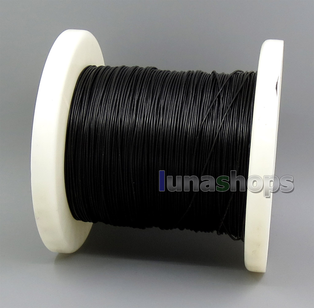 16 cores litz wire 6N Pure OCC Black PVC Insulating Layer 0.15*16/1mm Wire Diameter:1mm