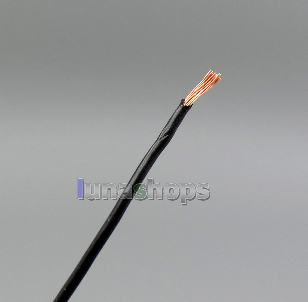 16 cores litz wire 6N Pure OCC Black PVC Insulating Layer 0.15*16/1mm Wire Diameter:1mm