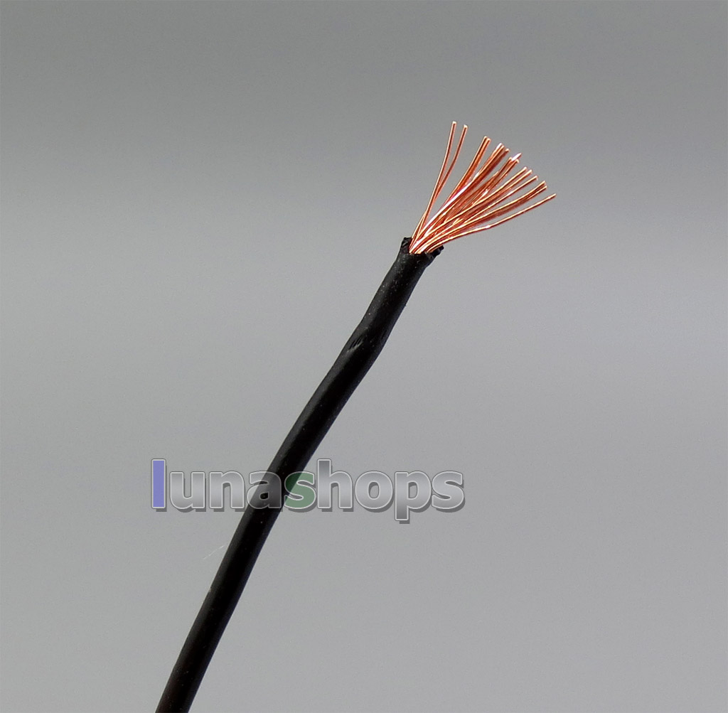 16 cores litz wire 6N Pure OCC Black PVC Insulating Layer 0.15*16/1mm Wire Diameter:1mm