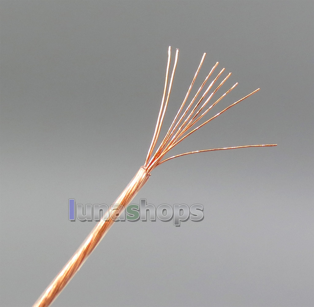 100m 10 cores litz wire 6N Pure OCC   Transparent PVC Insulating Layer 0.15*10/1.1mm Wire Diameter:1.1mm