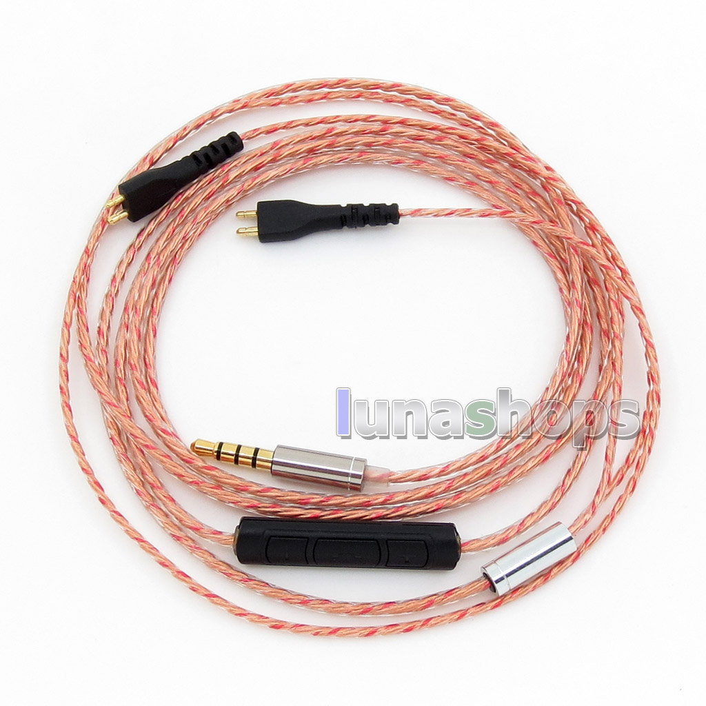 With Mic Remote Long Short Earphone Cable For Sennheiser HD25 HD 25-1 HD25-1 II HD25-13 HD25-C