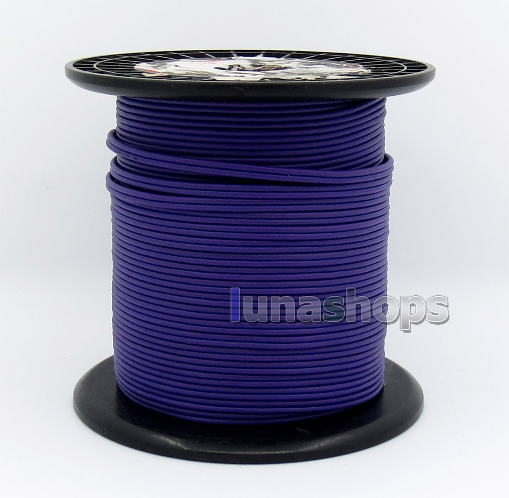 30m Acrolink Doubling 6N OCC + Silver Plated OCC 0.12mm*9 24AWG PVC (N  ) Diameter:2.1mm For DIY Heaphone Cable ID40