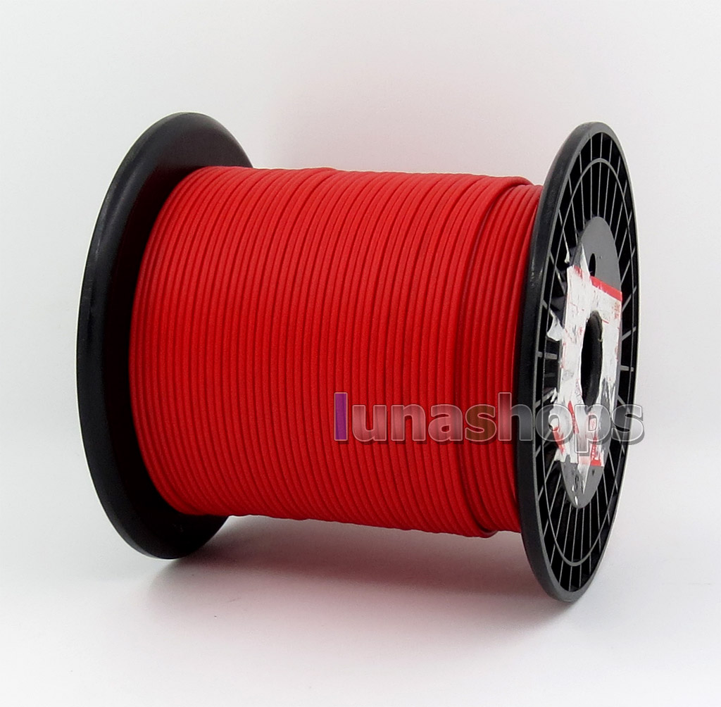30m Acrolink Doubling 6N OCC + Silver Plated OCC 0.12mm*9 24AWG PVC (N  ) Diameter:2.1mm For DIY Heaphone Cable ID40