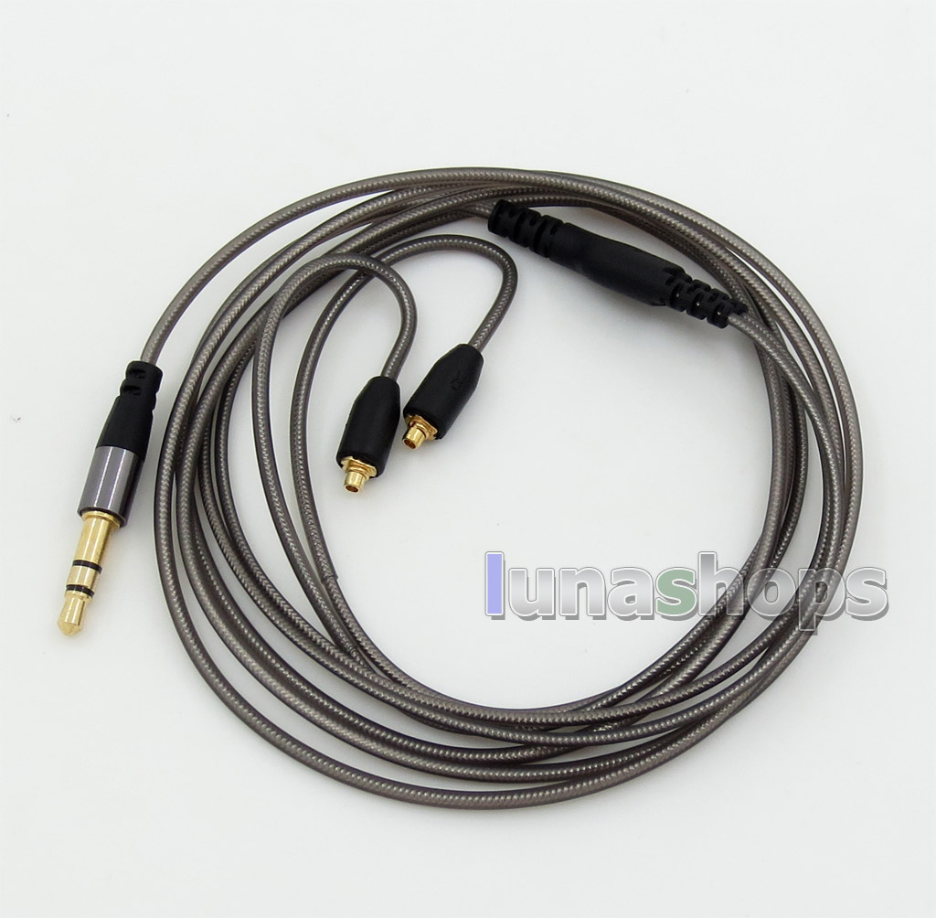 With Earphone Hook Aluminium Foil Plated PU Skin Cable For Shure SE215 SE315 SE425 SE535 SE846